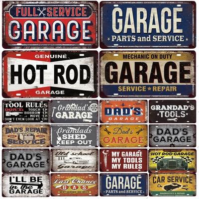 FJ Vintage Garage Metallschilder Dekor Blechschild Nummernschild Dekoration Man Cave Plakette Zuhause Wand
