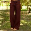 Women's Fashion Casual Solid Color Print Pants & Capris