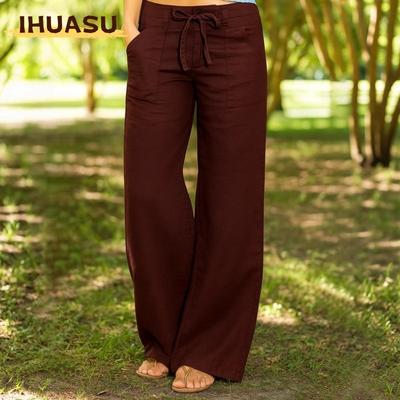Women's Fashion Casual Solid Color Print Pants & Capris