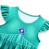 Princess Rosalina Kids Dress Flutter Sleeve with Crown & Wand