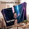 Custom Name Flannel Blanket,Harry Styles Lightweight Warm Bed Blanket For Couch & Holiday Gift