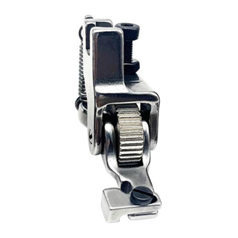 Adjustable Invisible Zippers Presser Foot with Roller Wheel Heavy Duty Steel Presser Feet For Flatbed Sewing Machine