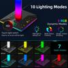 Lanxinda EB05 Gaming Headset Stand with RGB Lighting Dual USB and Type-C Ports Touch Control Holiday Lights ABS Material
