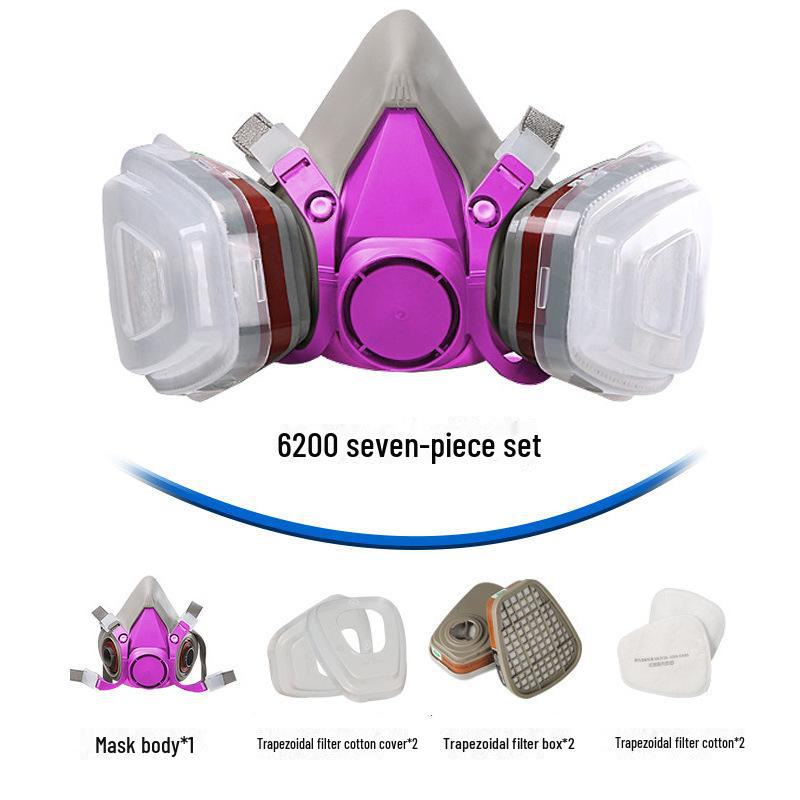 6200cos Animation Dust Spray Vopsea de gaz Mască - Protejează împotriva prafului și a fumului
