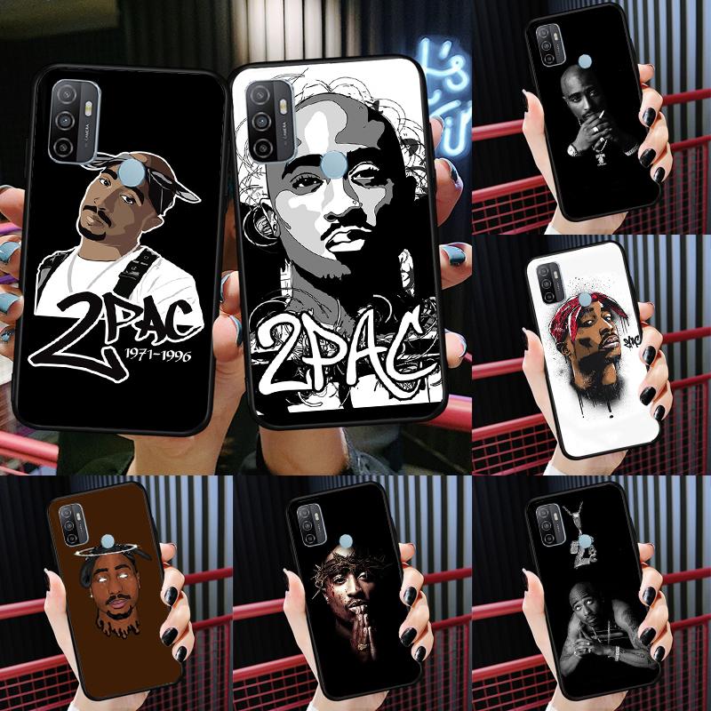 Rapper 2pac Singer Tupac Case For Oppo A52 A72 A76 A96 A54 A74 A94 A54S A57S A58 A78 A98 A57 A77 A15 A16 A17 Cover