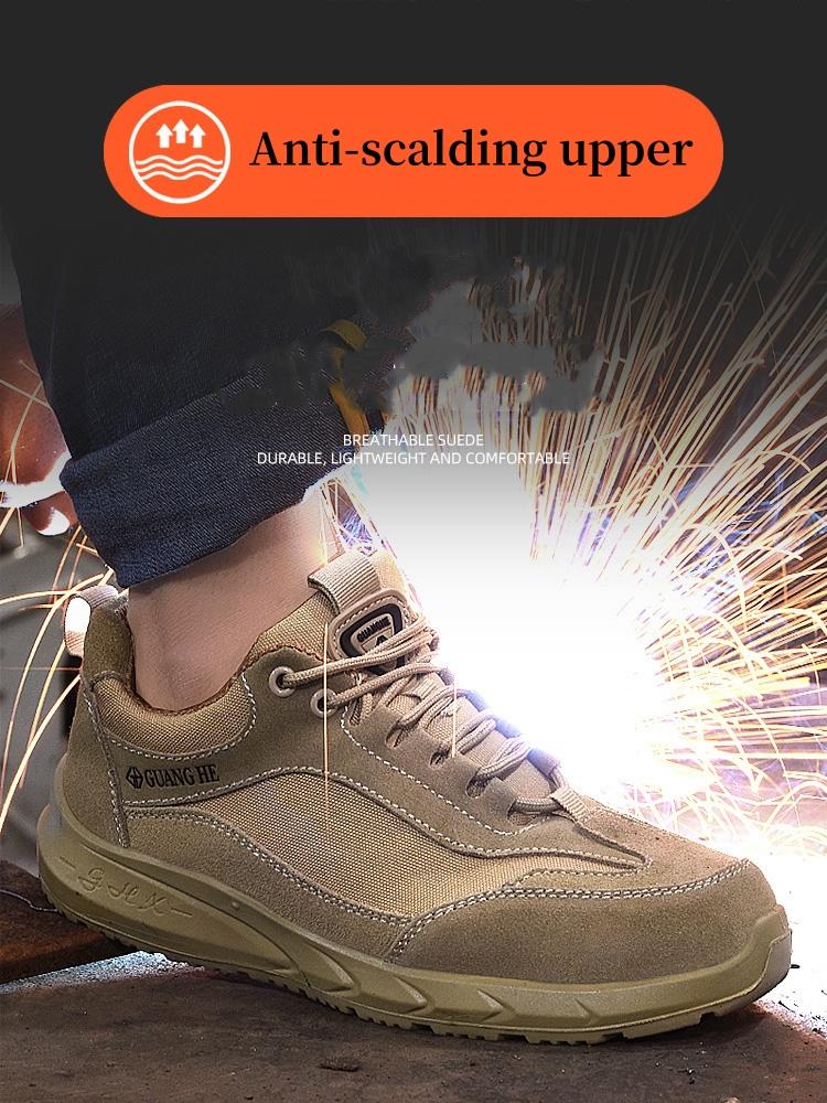 Electrical insulation 6KV Work Safety Shoes Men Breathable Work Sneakers Steel Toe Shoes Anti-puncture Protective Safety Boots