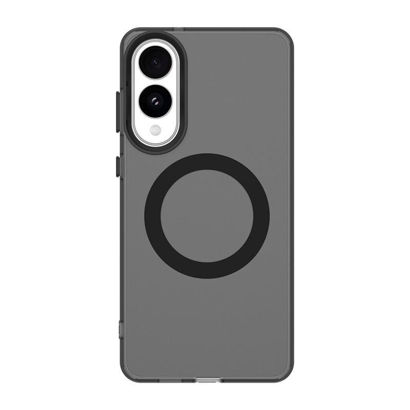 

Полупрозрачный матовый магнитный чехол Magsafe для Samsung Galaxy S25 Ultra Edge S25 Plus GalaxyS25 FE 5G Беспроводная зарядка Конфетный чехол For Galaxy S25 Edge чёрный