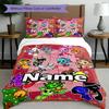 3pcs Duvet Cover Set (1*Duvet Cover + 2*Pillowcase, Without Core), Custom Name Sprunki Game Pattern Bedding Set, Home Bedroom Decor Gift