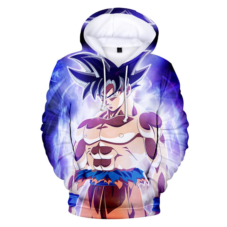 10 Colors Men Women Anime Hoodies New Streetwear Casual DRAGON BALL Z Cartoon Printed Hooded Pullover Sweatshirts