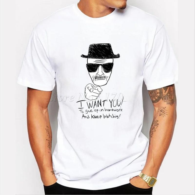 2025 Men's Fashion Breaking Bad T Shirt Heisenberg 3D Printed shirt Walt White Short Sleeve Tee Hipster Hot Sale Tops