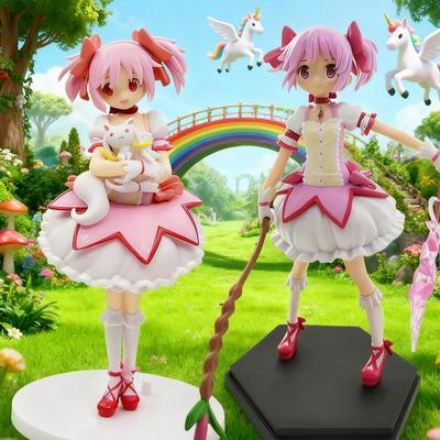 Kaname Madoka Anime Figure Puella Magi Madoka Magica Character Model Figurine Desktop Ornament Toy Collection Gift for Christmas