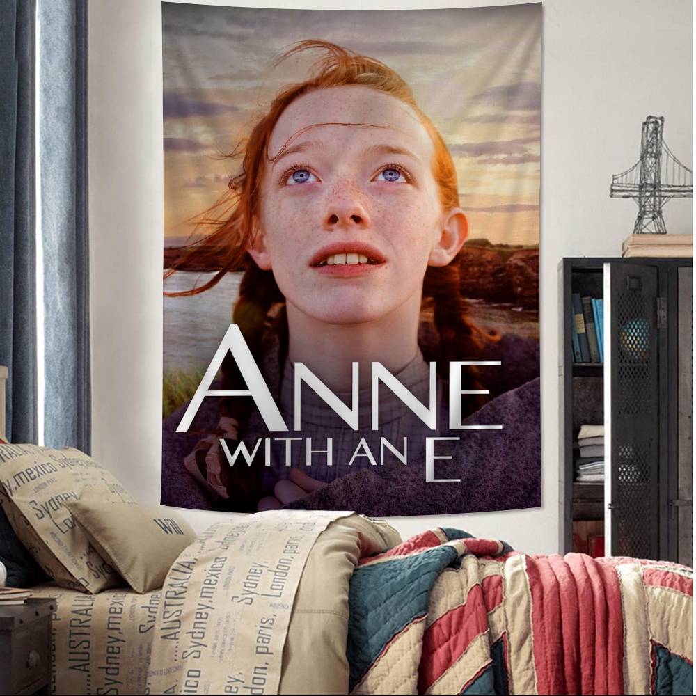 Anne With An E Cartoon Tapestry Home Decoration hippie bohemian decoration divination Home Decor