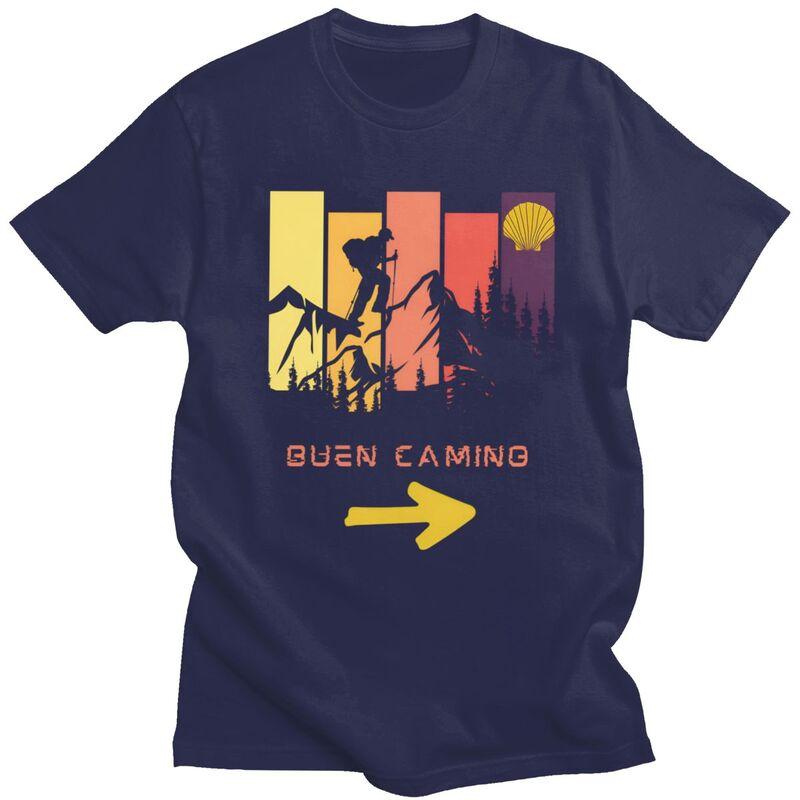 

Custom Buen Camino De Santiago T Shirt for Men Tshirt Fashion Tee Short Sleeves Tshirt Loose Fit Clothing Gift 4XL