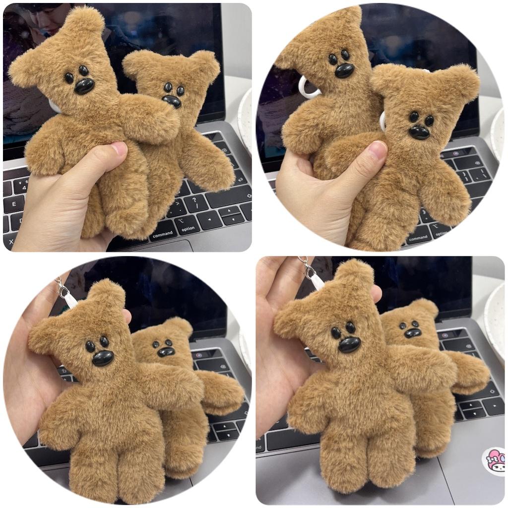 Teddy Bear Cute Plush Pendant Keychain Key Holder Decoration Bag Gifts Charm