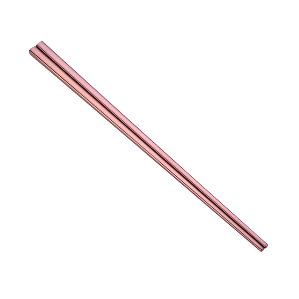 5Pairs Stainless Steel Chopsticks Square Shape 21Cm Perfect Size Reusable Dishwasher Safe Rustproof Kitchen Chopsticks Set