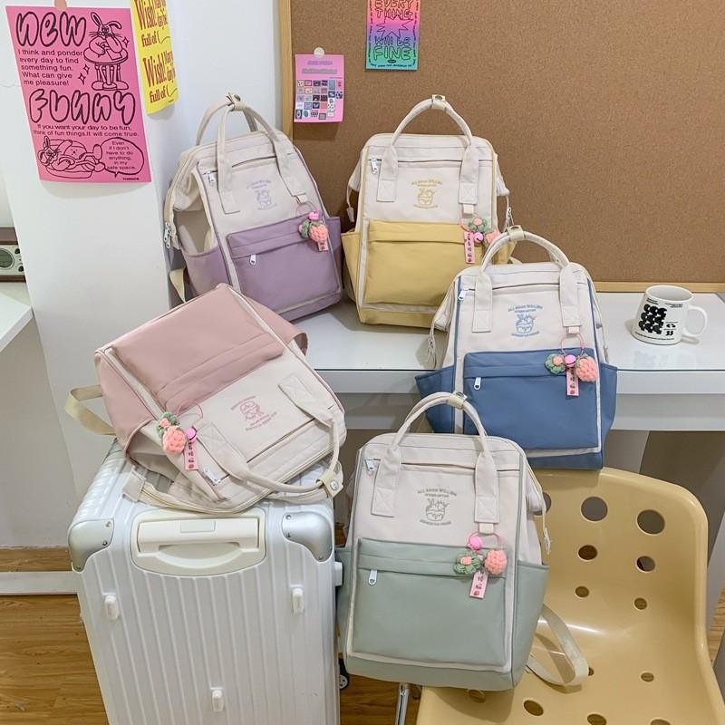 Mori princess small fresh backpack nylon cloth high value fashion versatile go out junior high school student schoolbag girl