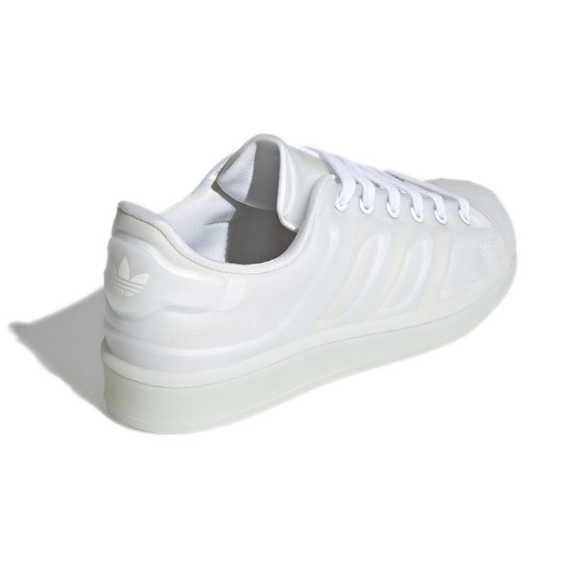Adidas Originals SUPERSTAR Futureshell J Low top Kids' Skateboarding Shoes Nude White Sneakers H00834