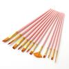 Ready Stocked 12Pcs/set Nylon Hair Multifunction Brushes Gouache Watercolor Oil Brush SetHot Sell
