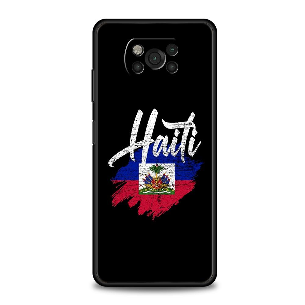 

shipping Haiti Flag Phone Case For For Xiaomi Poco X6 X5 Pro X4 X3 NFC F5 Pro F4 F3 GT M5 M4 Pro 5G M3 C51 C50 C55 Soft Cover Poco X3 NFC