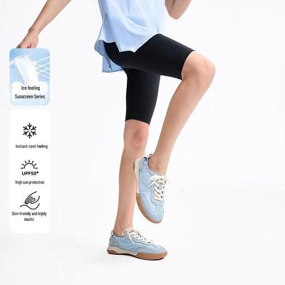 Annil Girls' Ice-Feel Sun Protection Stretchy Capris