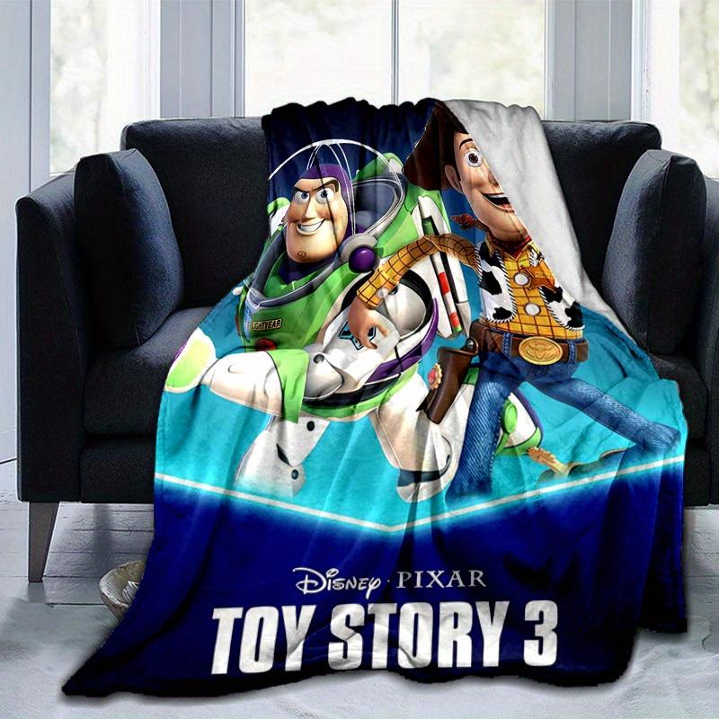 1 pezzo, Coperta Toy Story 3 Woody & Buzz Lightyear Arredamento Casa, Coperta da Divano, Esterno, Regalo per Amici, Flanella, Camera da Letto, Soggiorno, Viaggio