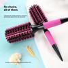 Professional Round Wooden Hair Brush Boar Bristle Mix Nylon Salon Women Hair Styling Tools Hair Curler