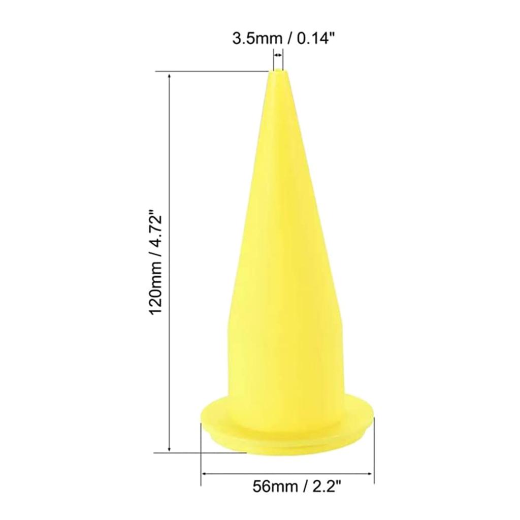 24Pieces Caulking Nozzle Cone Caulking Guns Caulk Nozzles Applicator Sausage Caulking Guns Cone Nozzles Reusable
