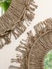 Brown Room Decorative Mirrors Wall Decor Boho Macrame Round Cosmetic Mirror Room Wall Mirror Woven Macrame Crafts Art Home Decor