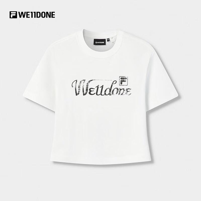 FILA x WE11DONE Women s Knit Short Sleeve Tee L