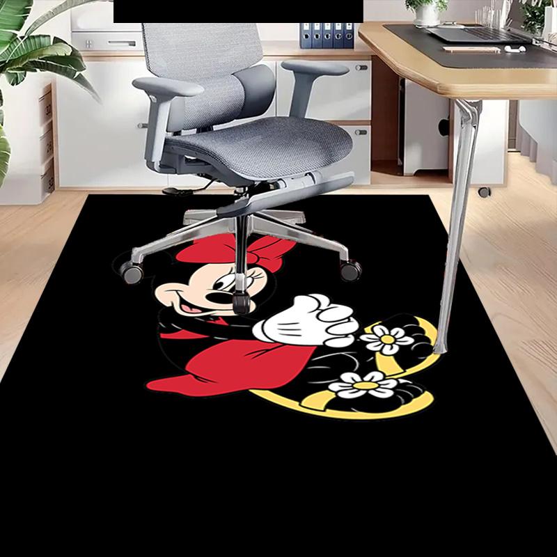 Minnie Mouse Floral Pose Carpet For Playroom Bedroom Living Room Sofa Home Decorkids Game Area Rug Nonslip Floor Mat