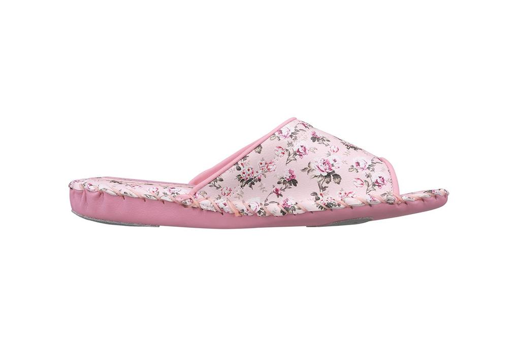 Pansy 9521 Floral Indoor Size Ivory Women's Hand-Knitted Shoes, Antibacterial, L,