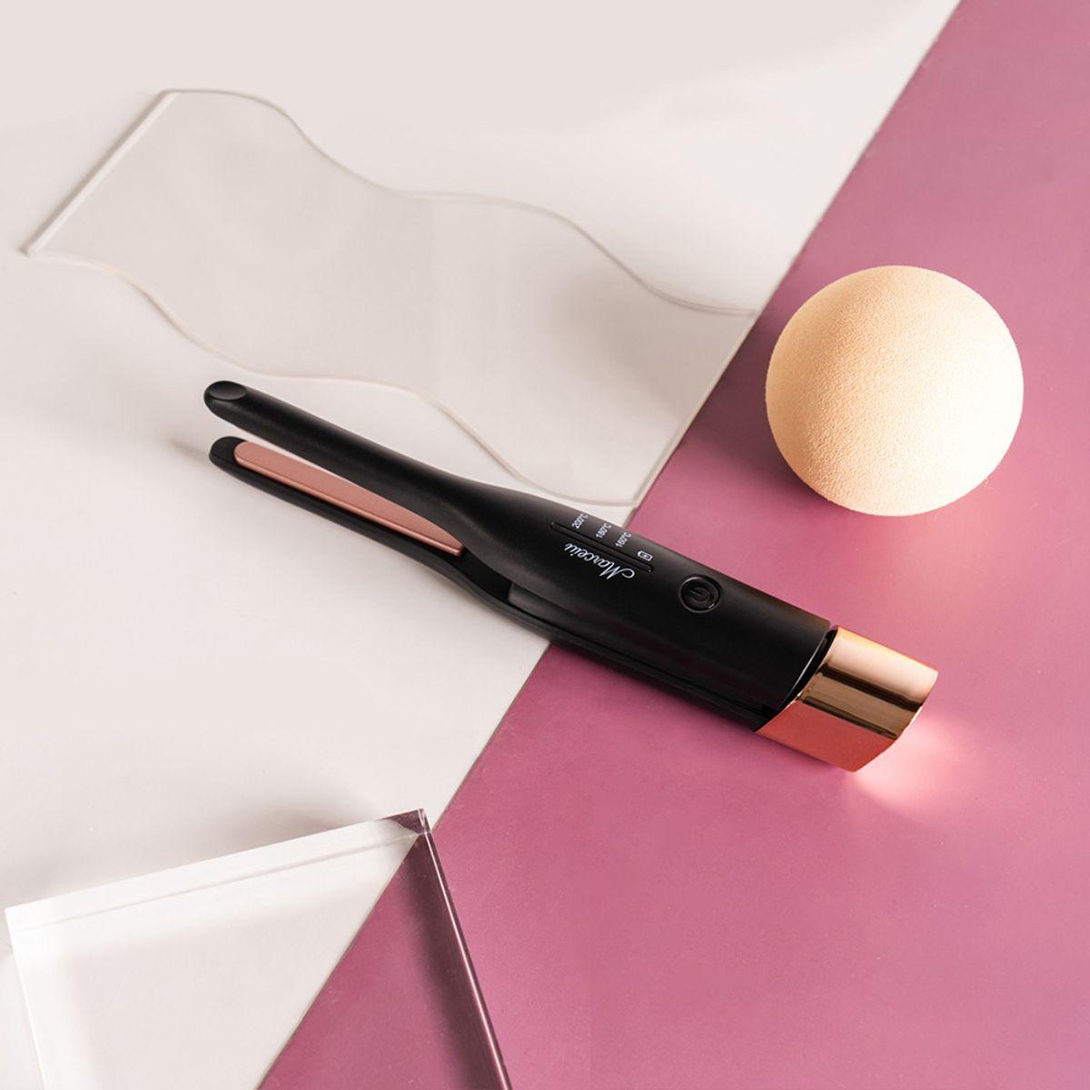 Cordless Root Volume Mini Hair Iron Large Capacity Battery Pouch Set