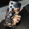 Creative motorcycle rider cool For OPPO Reno 5 6 7 A96 A40 A58 Realme GT A74 A78 Neo2 A74 A78 Find X5 X3 X7 X8 Black Phone Case