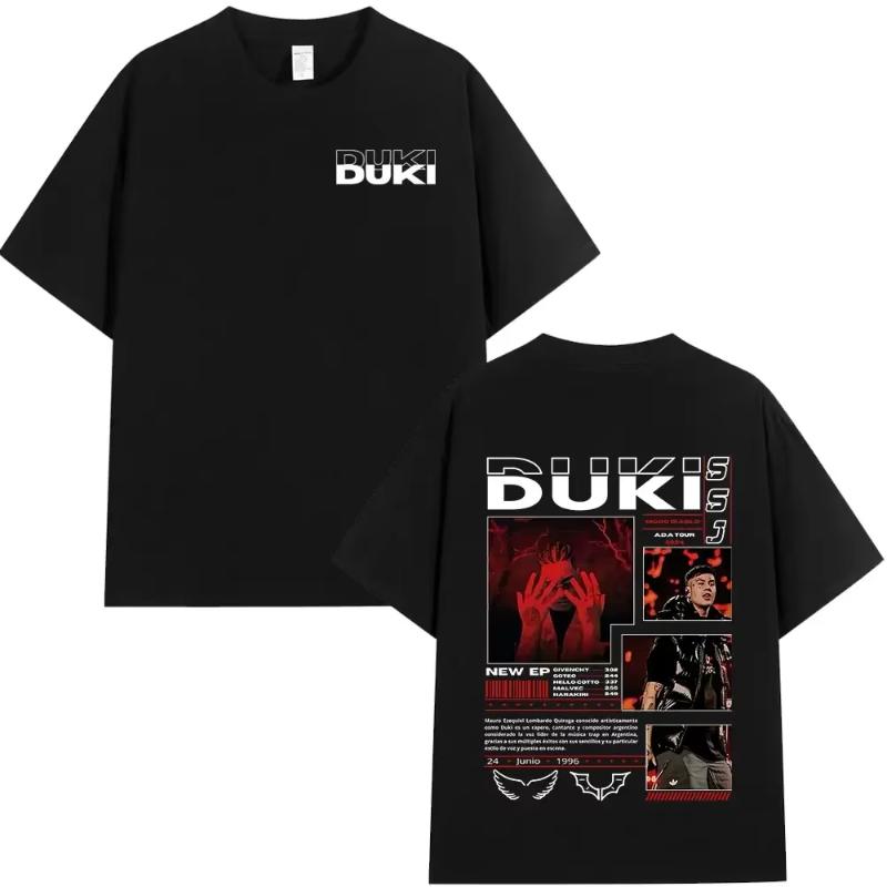 Rapper Duki ADA Tour Merch Tshirt Unisexs Women Clothing Cotton Cozy Oversized Tshirts Hip Hop Short Sleeve T Shirts Streetwear