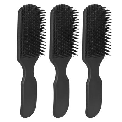 3pcs 9 Rows Hair Brush Wide Tooth Lightweight Ergonomic Detangling Brush for All Hair Types Styling
