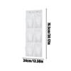 Wall-Mounted Storage Bag 6 Compartments Mesh Closet Shoe Holder Door Hanging Shoe Rack Bedroom Supply