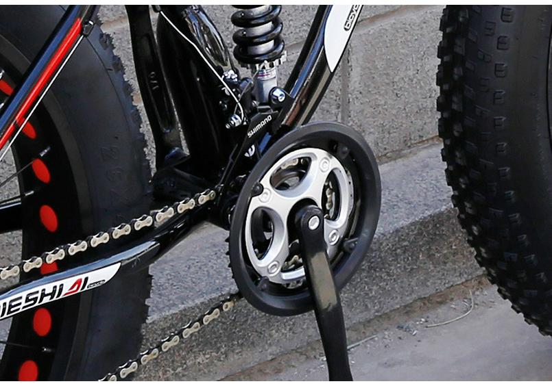 Adult Off-Road Mountain Bike with 4.0 Tires & Shock Absorption for Men, Women & Students