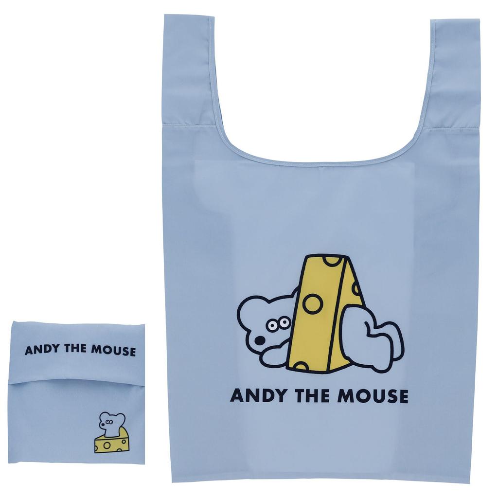 Marushin Eco Andy the Go Out with Cute Mouse Shopping Eco Can Be Used As a Item 1705005100 Bag, Mouse, Andy, Character, Bag, Bag, Portable, Compact,
