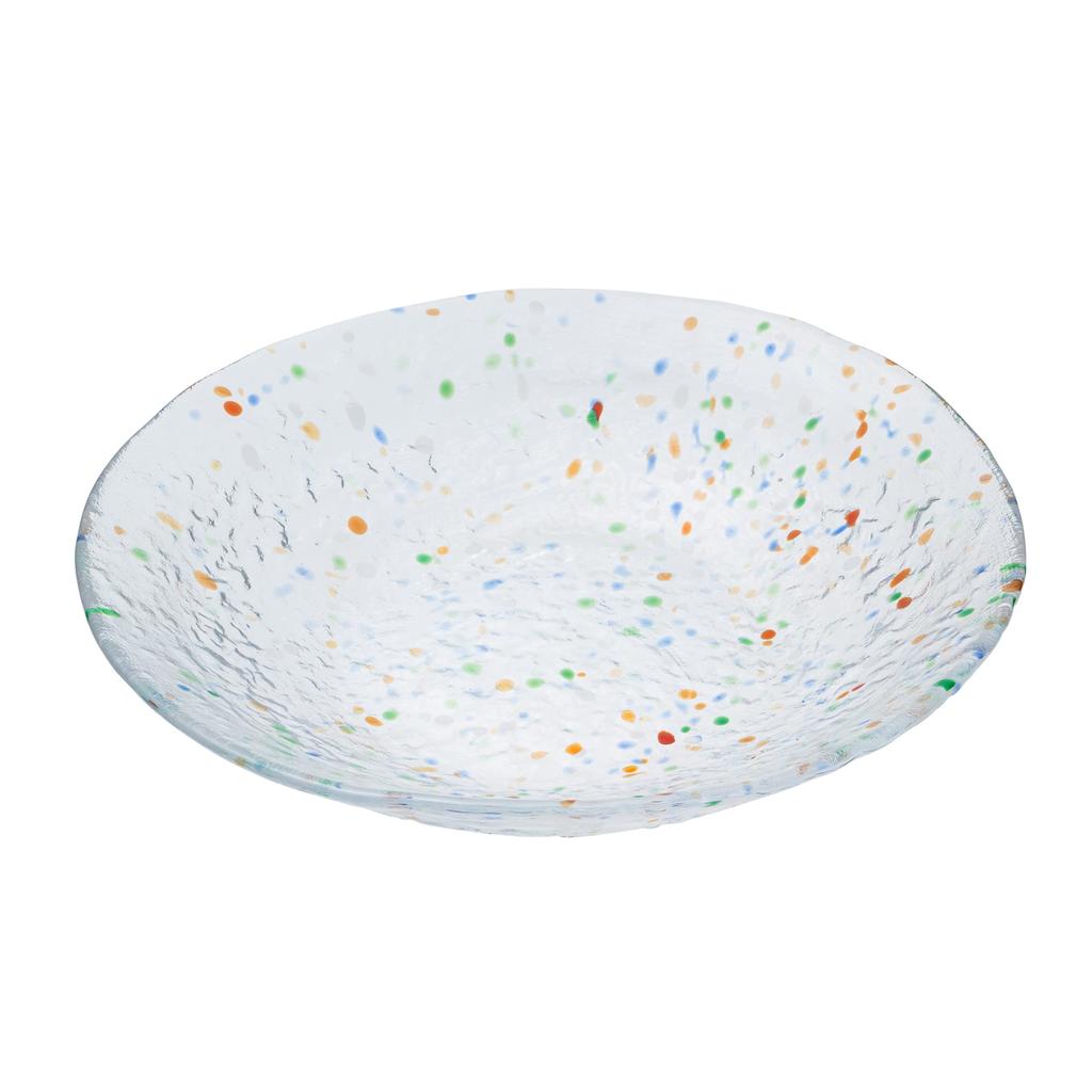 Mizusaki Glas Große Platte, ca.. 25cm, M22761, Hergestellt in Japan, MKG-122761