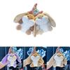 Plush Rabbit Keychain With Silver Keyring For Bag Decoration And Gift