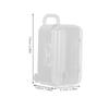 12Pcs Clear Mini Suitcase Candy Boxes Transparent Plastic Storage Boxes Travel Wedding Party Favor Decorations