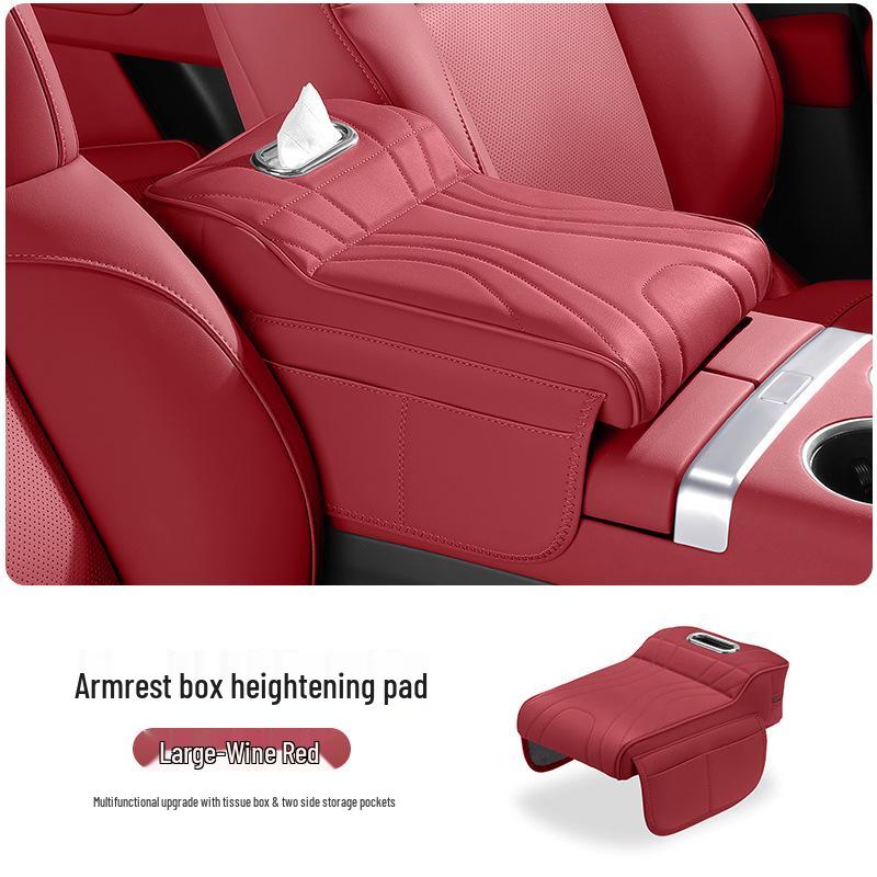 Universal Car Central Armrest Pad: Elevated Elbow Support & Protective Cover
