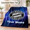 Personalisierte Flanelldecke mit Bayern München Aufdruck Warme Gemütliche Decke für Zuhause Sofa Bettwäsche