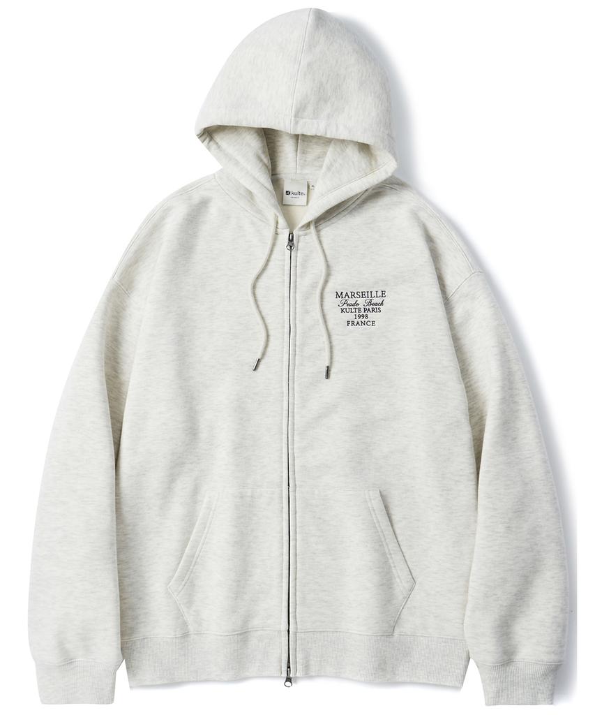 Kulte Small Lettering Zip-Up O.B.Melange