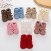 Nieuwe Baby Strik Gebreide Sok Schoenen Antislip Zachte Zool Eerste Stap Sokken Schattige Kruipsok voor Baby's Peuter Schoenen