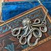 Fashion Octopus Pendant Necklace With Cross Chain For Men And Women