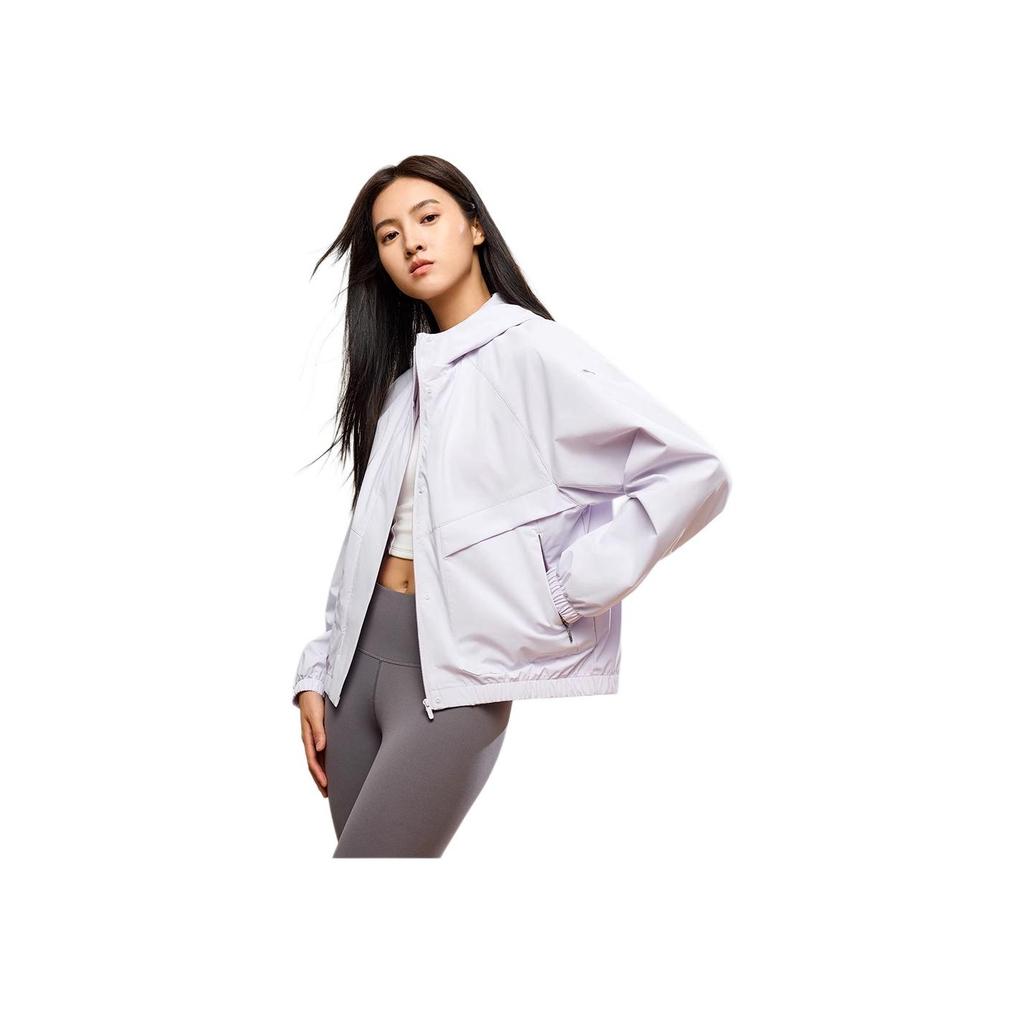 Anta Comfortable Sports Windbreaker Women Outerwear Light-Purple 162437613N-1