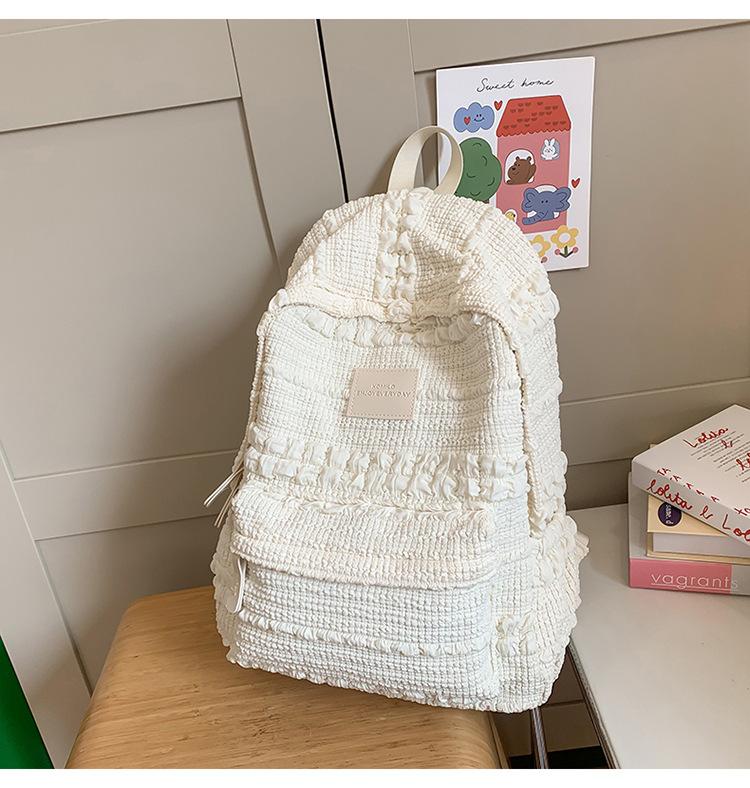 Schoolbag High Value Japanese Ins Sweet Girl Soft Heart Glutinous Bubble Small Backpack Simple Mori Middle School Student Backpack