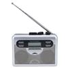 Cassette Player AM FM Radio Retro Cassette Tape Player Recorder with Digital Clock Timer Built In Mic Speaker Battery Operated Or   Powered