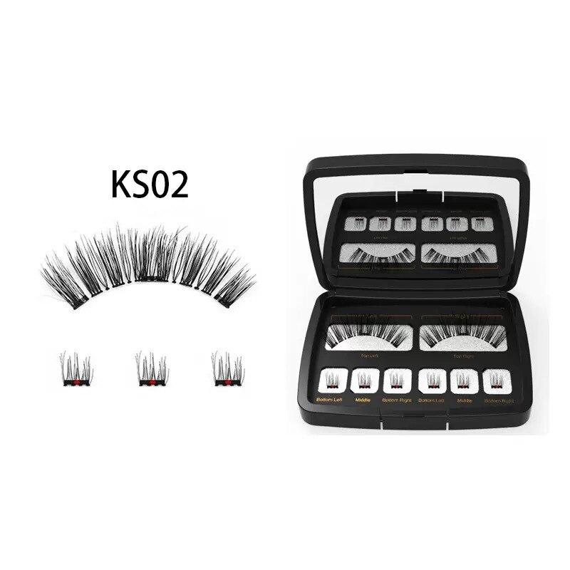 Magnetic Eyelashes With Magnets Naturally Dense Handmade Makeup Eyelashes Extended False Eyelashes Eye Makeup LXY